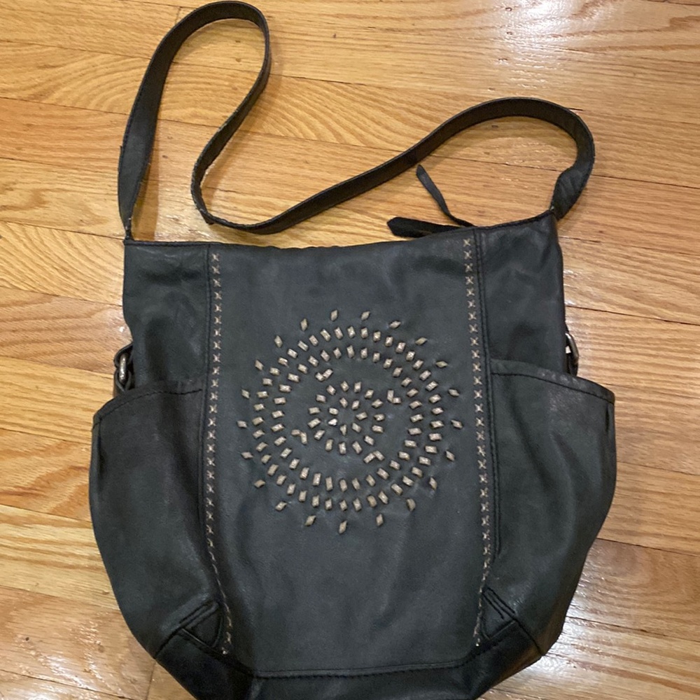 The Sak, distressed Black handbag hobo style